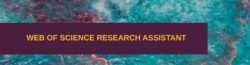 Web of Science Research Assistant.